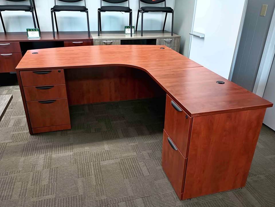 PRE-OWNED BOW FRONT DESK