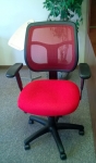 EUROTECH MT9400FJ MESH BACK CHAIR - RED